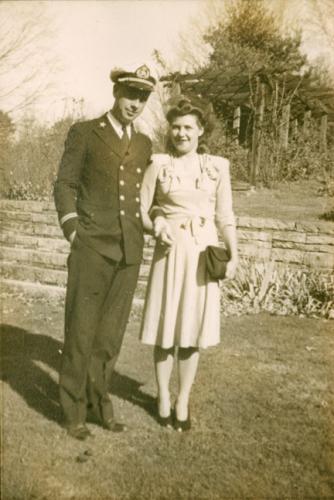 Oct. 10, 1943 Truus Gerrits and Marinus Theodorus Swart Wedding Photo